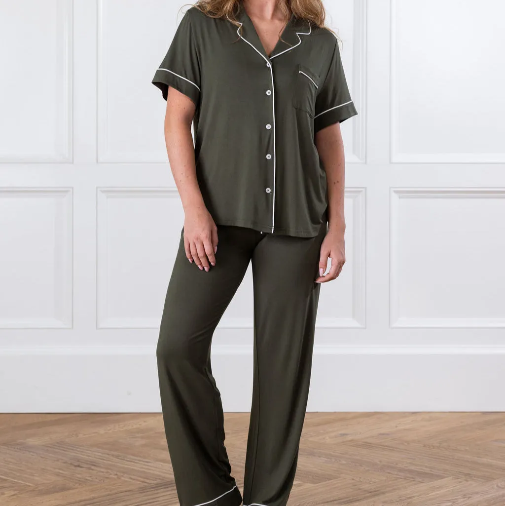 Short Sleeve & Pant Bamboo Pajama Set