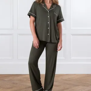 Short Sleeve & Pant Bamboo Pajama Set