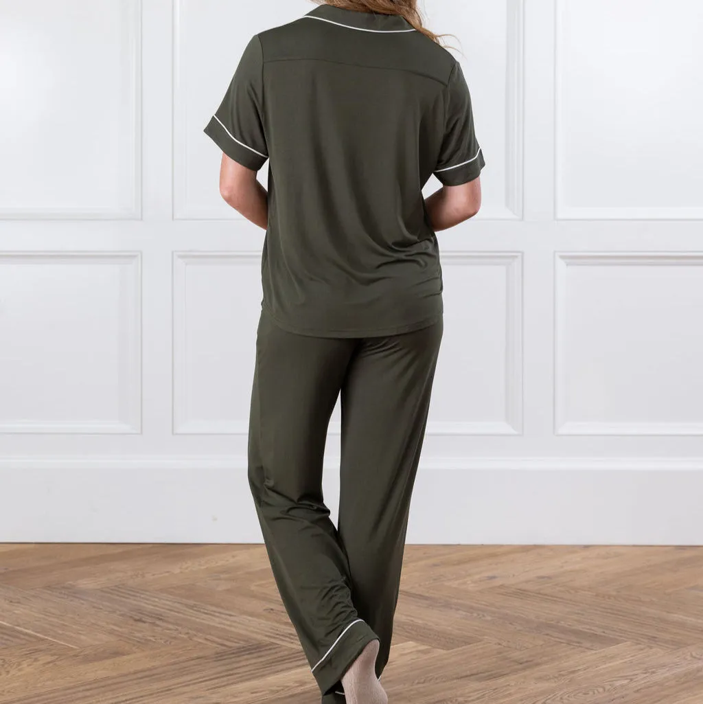 Short Sleeve & Pant Bamboo Pajama Set
