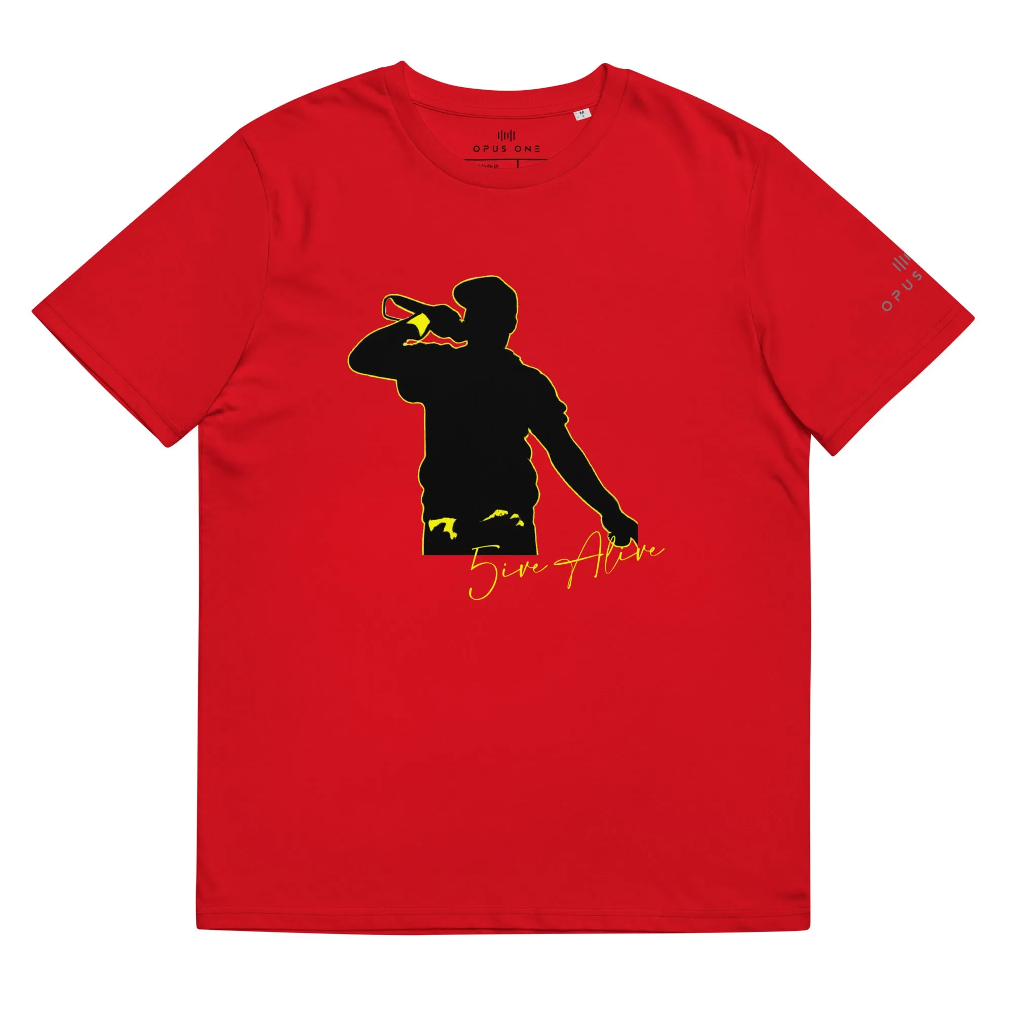 Signature Series (5ive Alive v7) Unisex organic cotton t-shirt MAIN FRONT PRINT