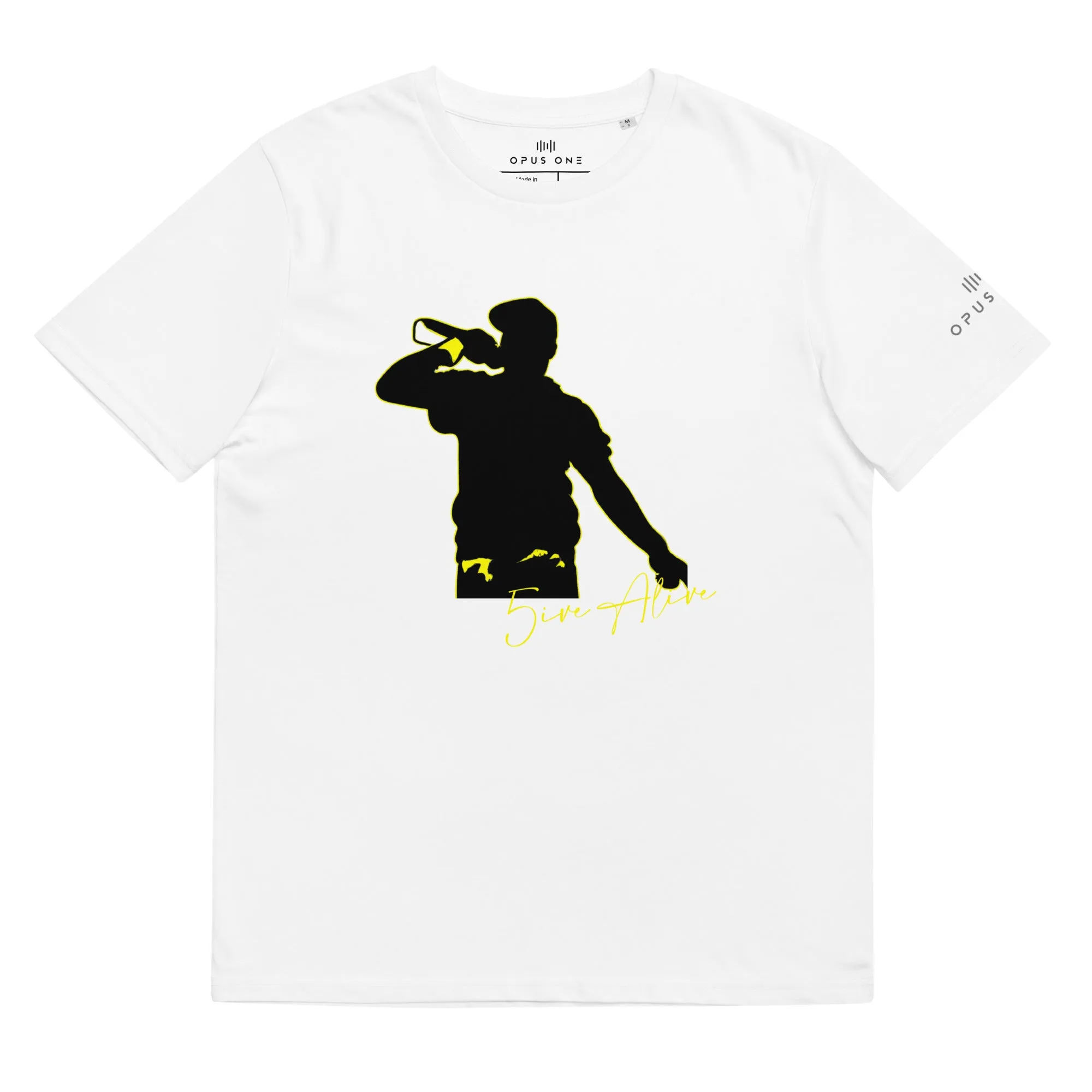Signature Series (5ive Alive v7) Unisex organic cotton t-shirt MAIN FRONT PRINT