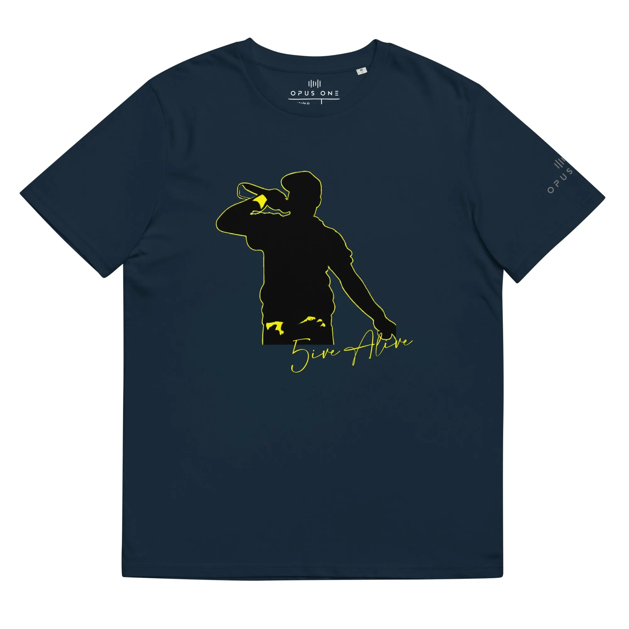 Signature Series (5ive Alive v7) Unisex organic cotton t-shirt MAIN FRONT PRINT