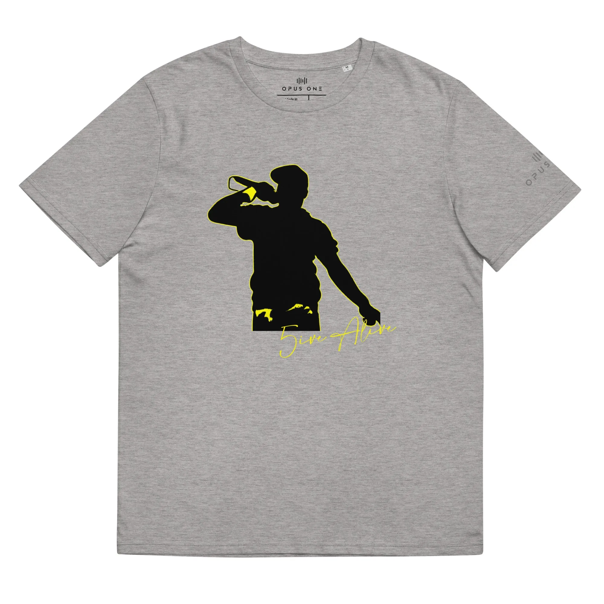 Signature Series (5ive Alive v7) Unisex organic cotton t-shirt MAIN FRONT PRINT