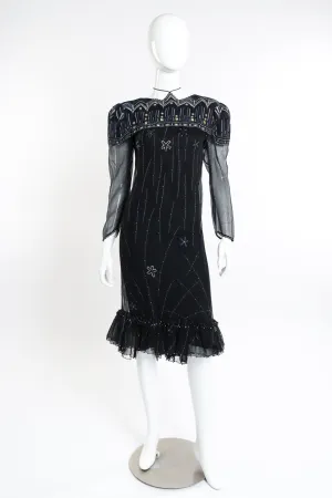 Silk Skyline Deco Dress