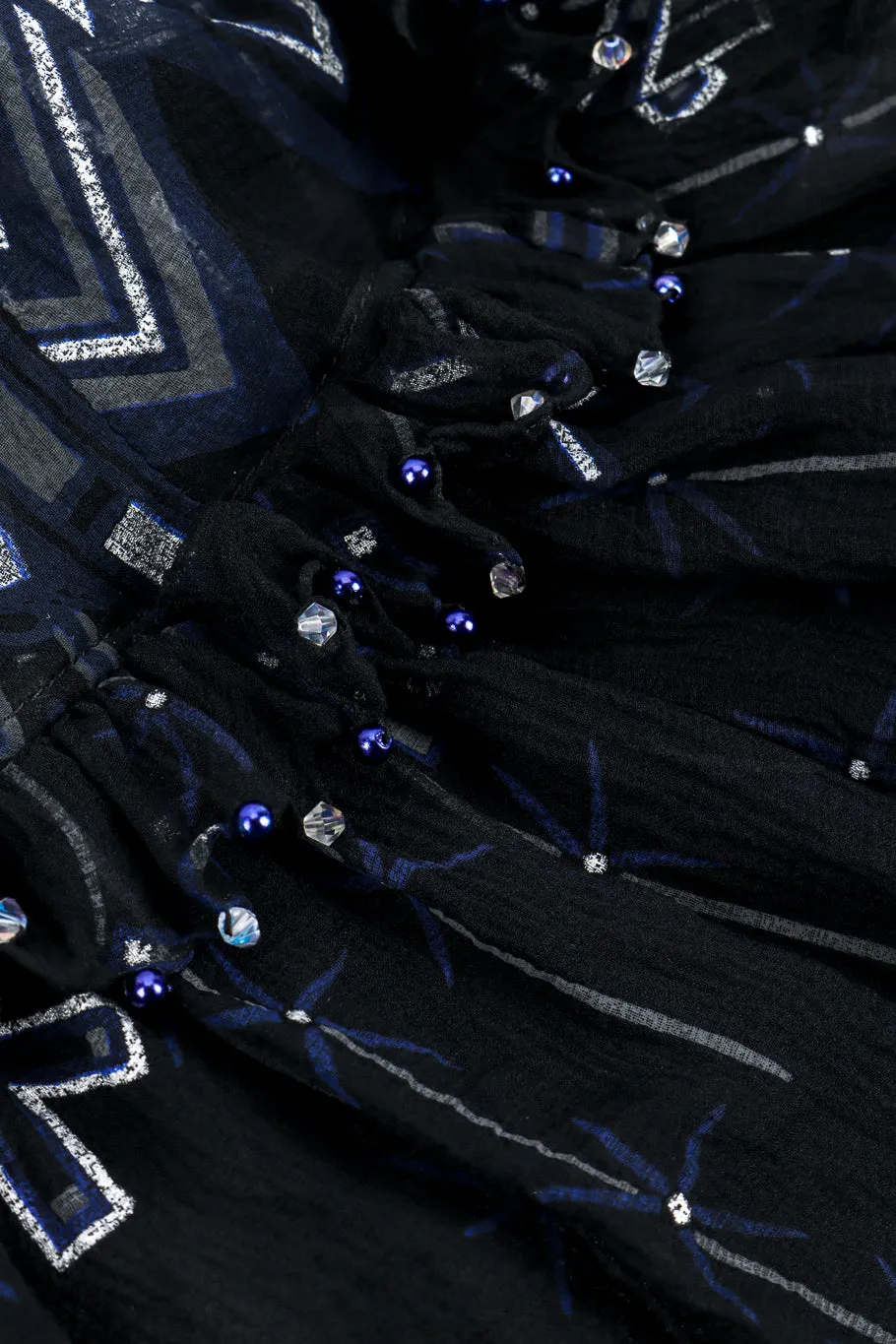 Silk Skyline Deco Dress