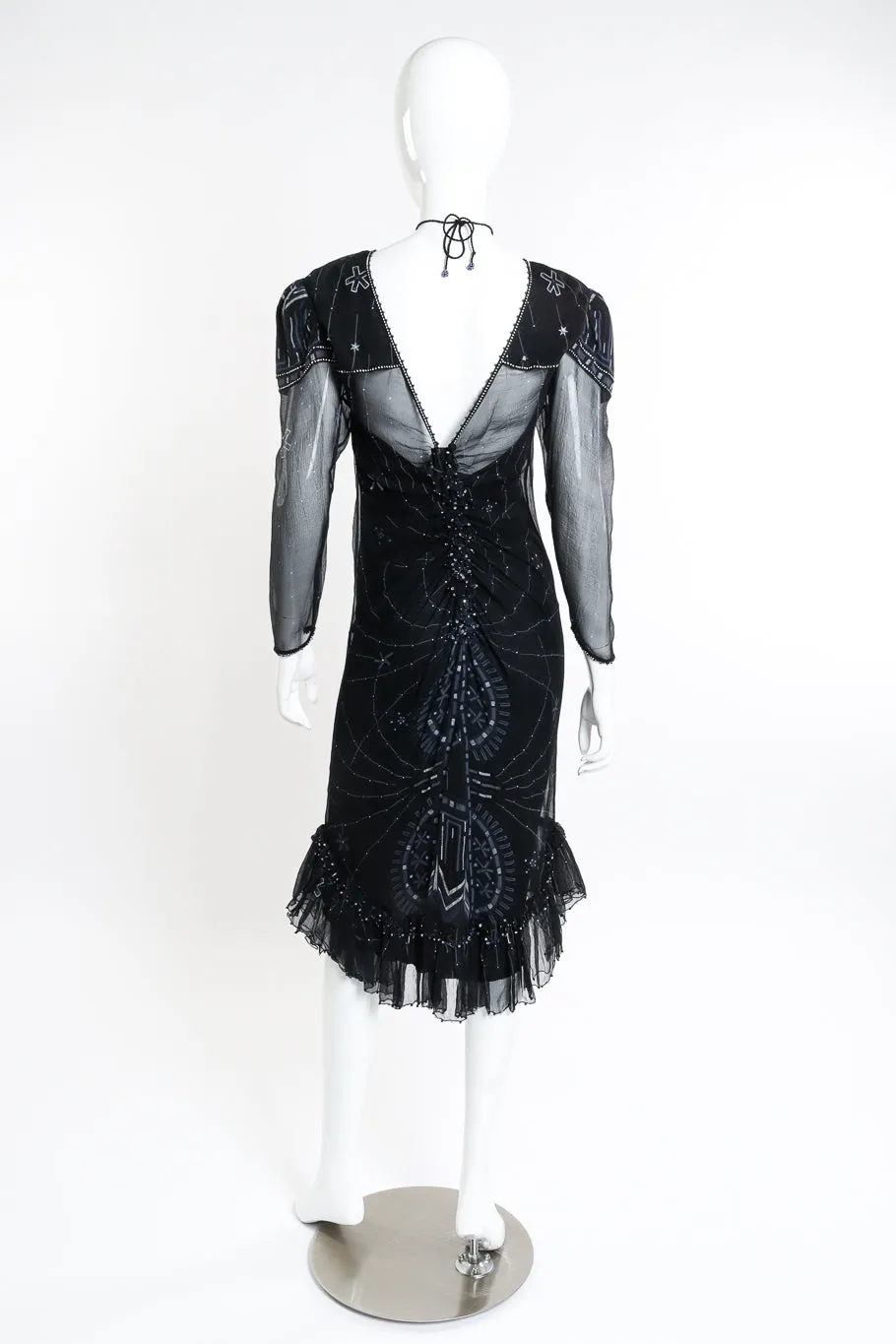 Silk Skyline Deco Dress