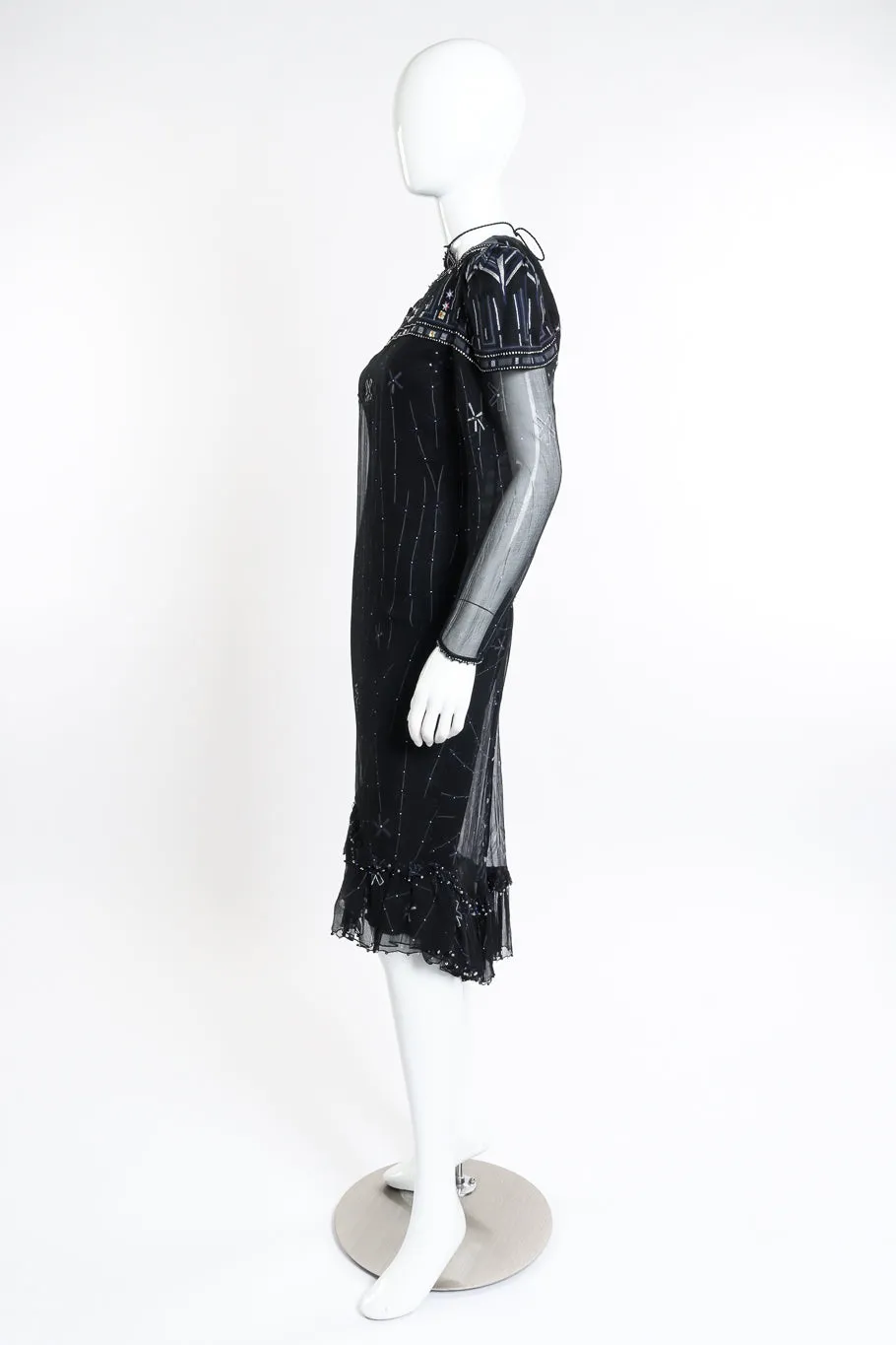 Silk Skyline Deco Dress