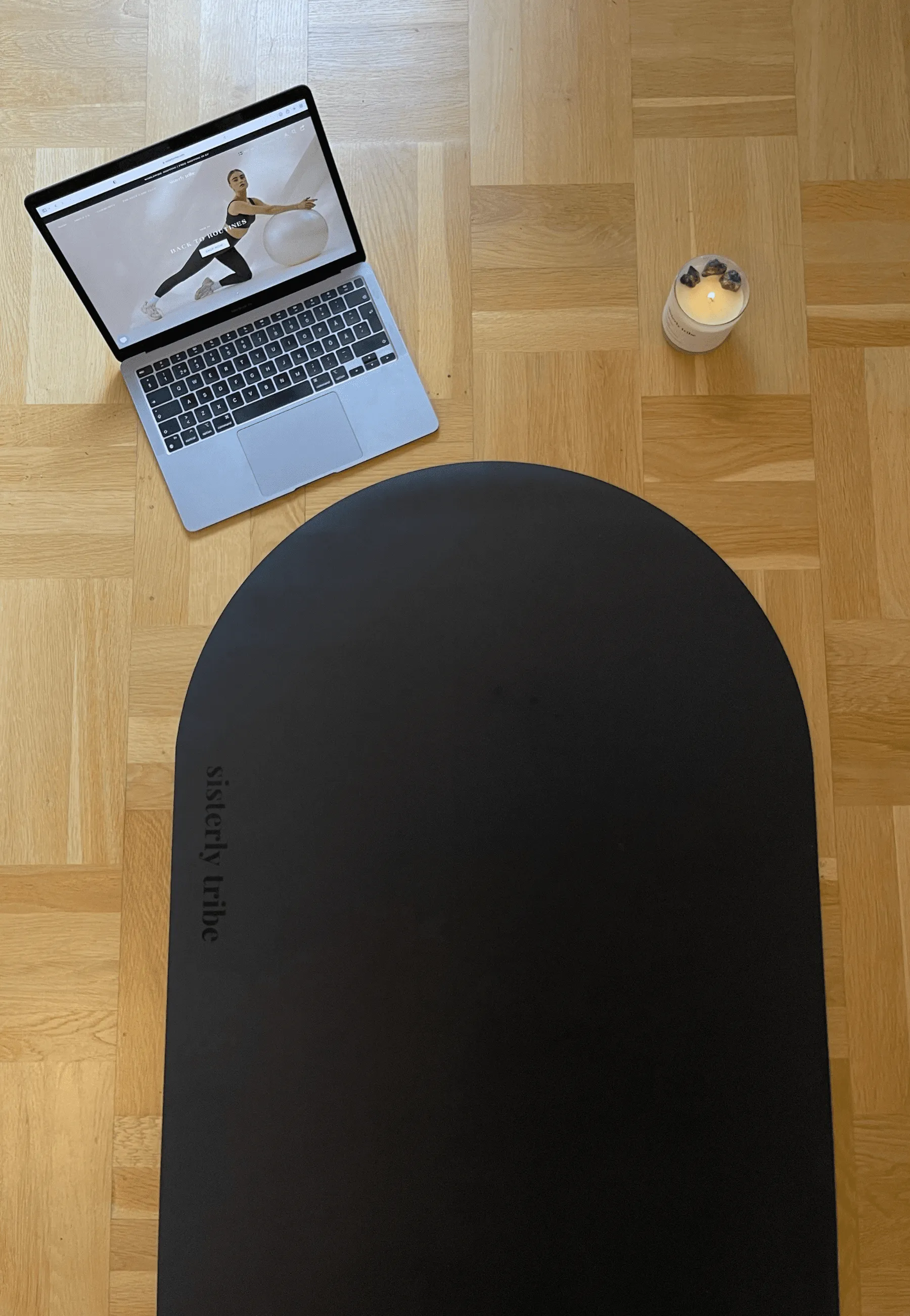 Sisterly Tribe Self Care Yoga Mat - Black