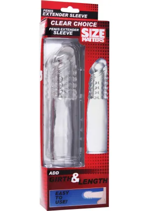 Size Matters Clear Choice Penis Extnder