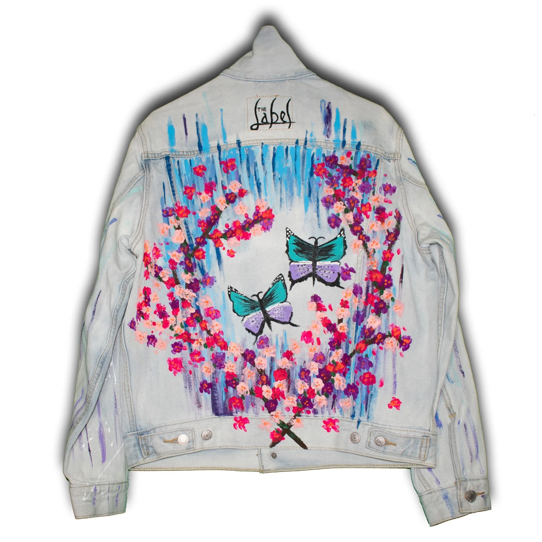 Spring Feeling - Hand-Painted Denim Jacket