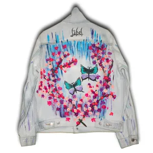 Spring Feeling - Hand-Painted Denim Jacket