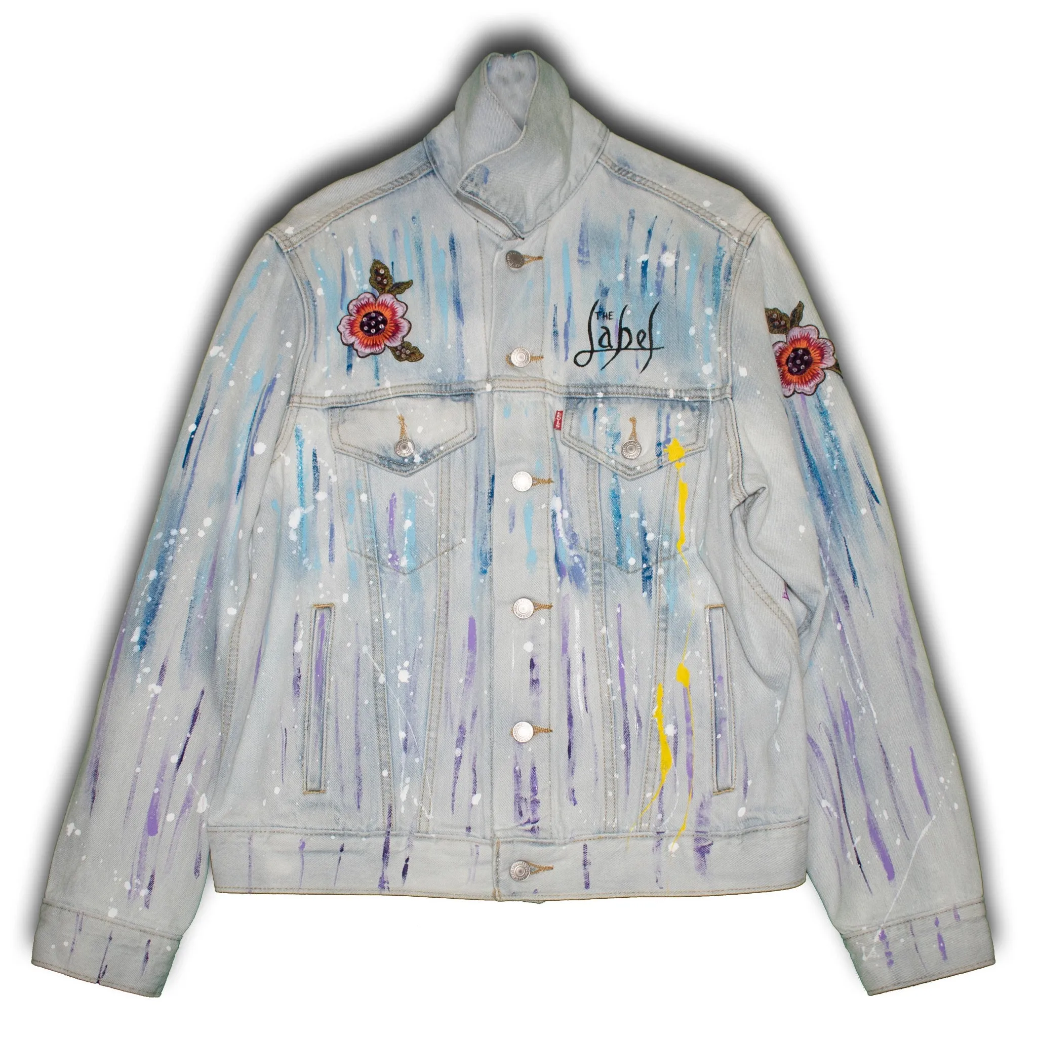 Spring Feeling - Hand-Painted Denim Jacket