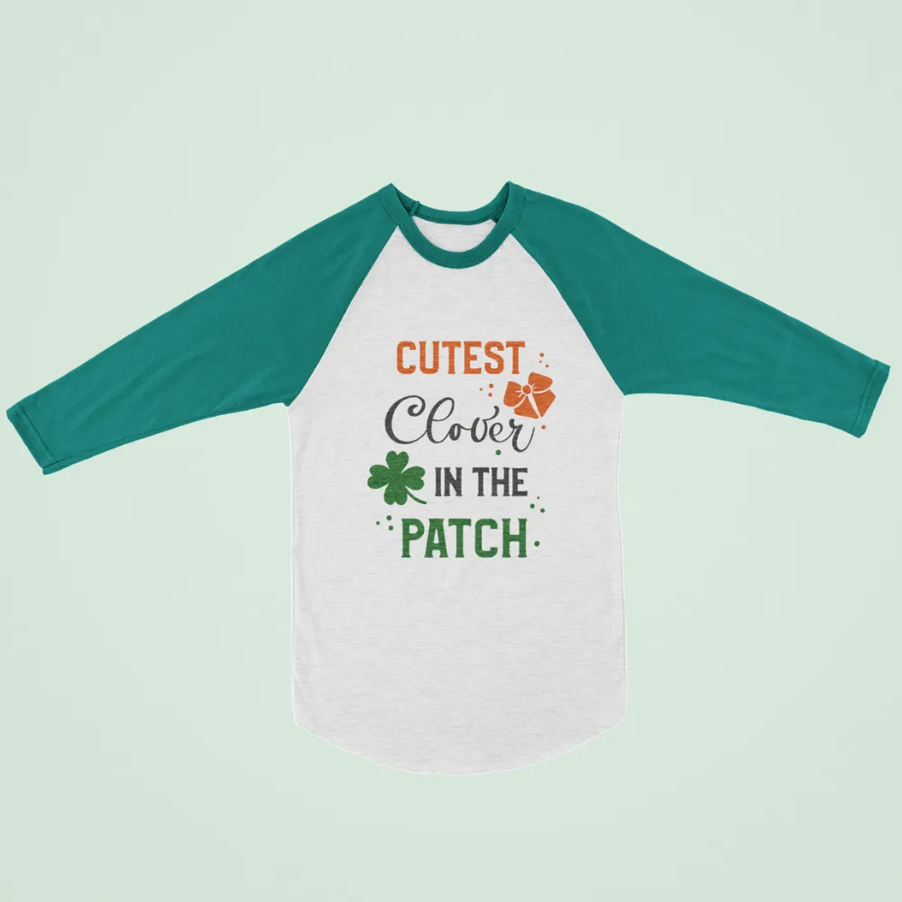 St. Patrick's Day Woman's 3/4" Raglan Tee Shirt - Drink Drank Drunk