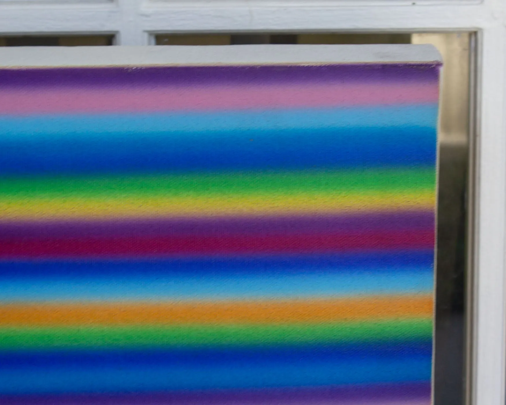 Steve Redman Signed 1974 “Open” Acrylic on Canvas Airbrush Painting