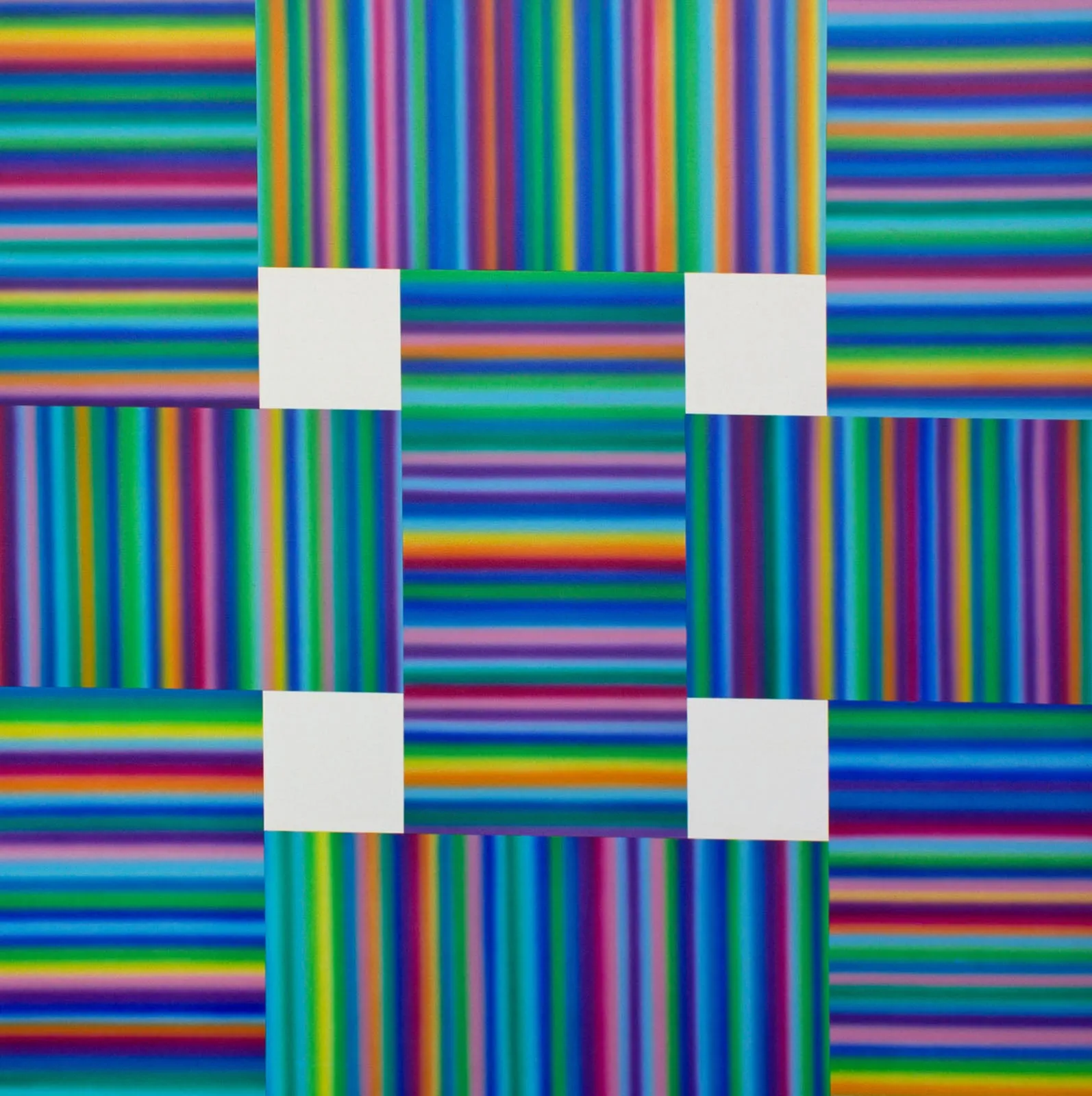 Steve Redman Signed 1974 “Open” Acrylic on Canvas Airbrush Painting