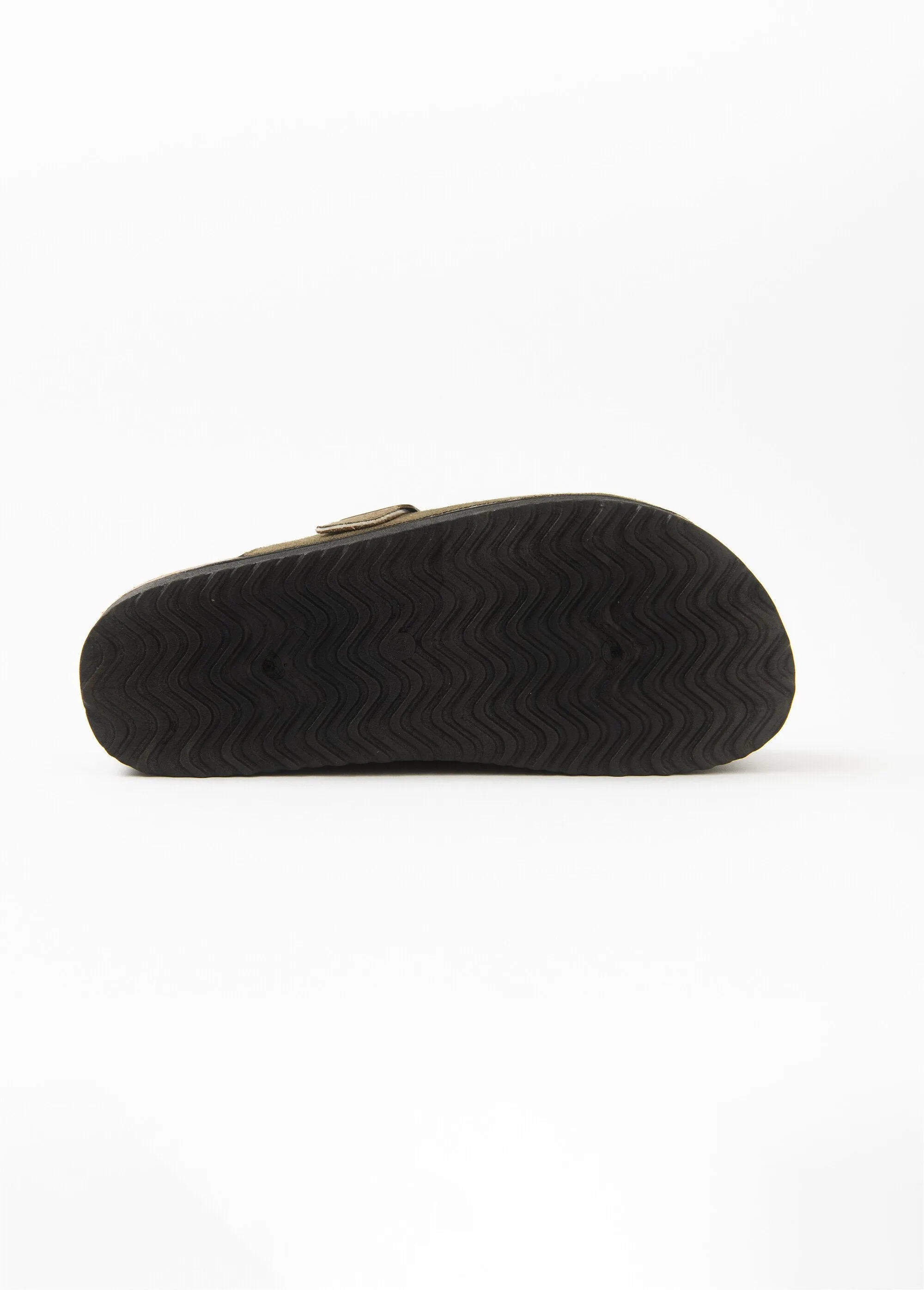 Suede clog mules with platform sole
