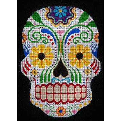 Sugar Skull w/Daisy Eyes