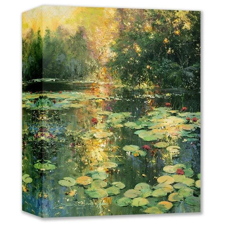 Sunset Lily Pond by James Coleman (wrapped canvas collectible)