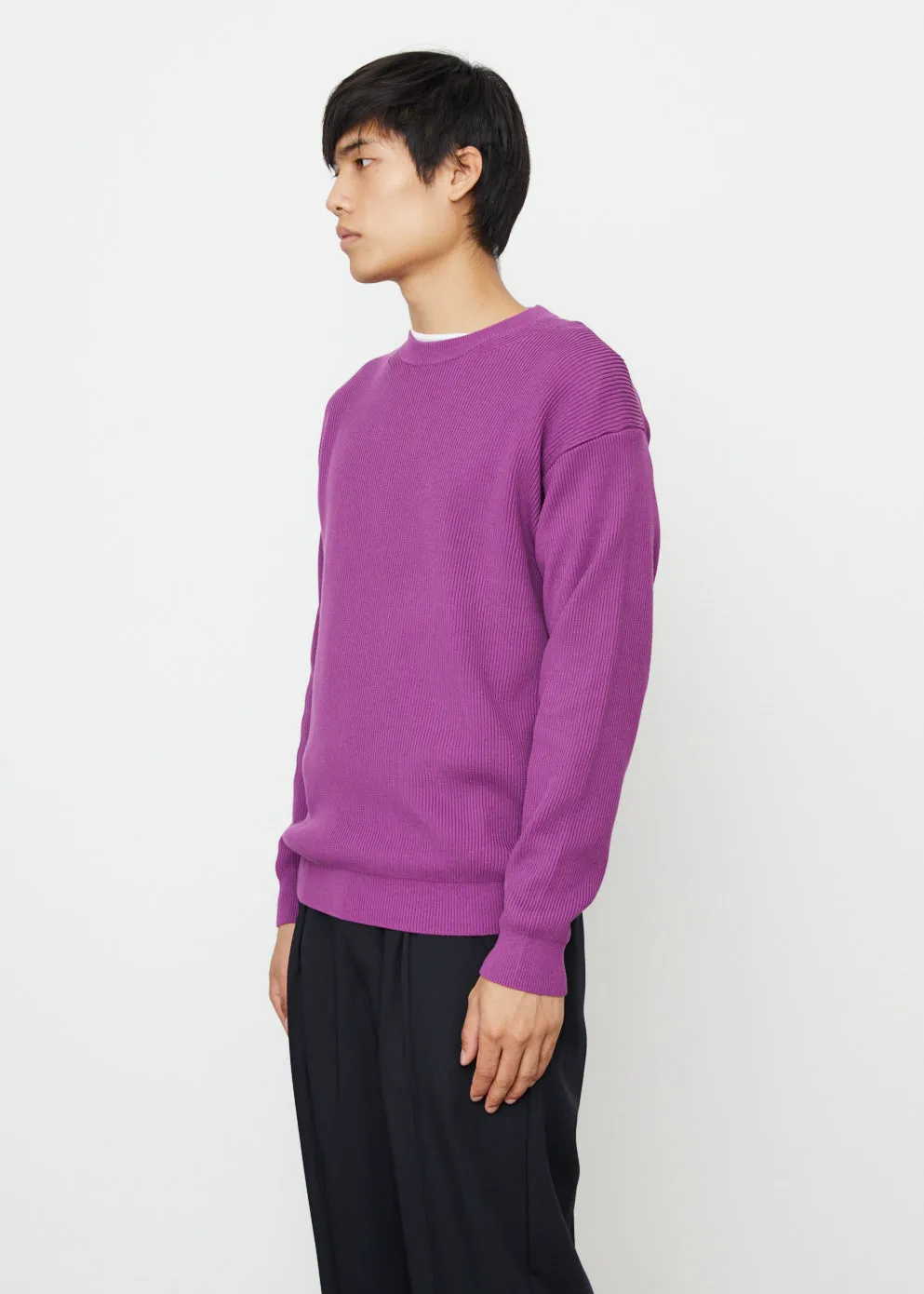 Super Hard Twist Rib Knit Pullover