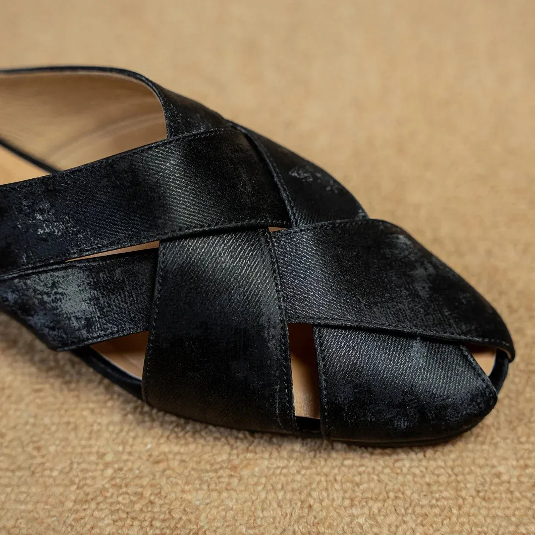 Sutton Braided Leather Mules
