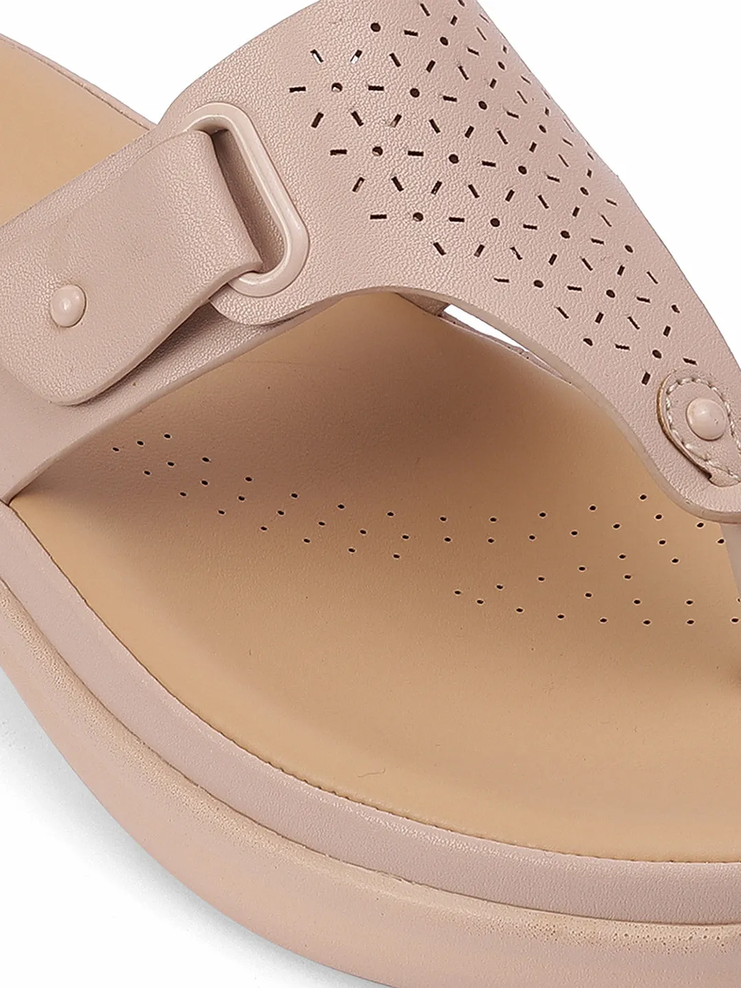 T-strap Flat Sandals