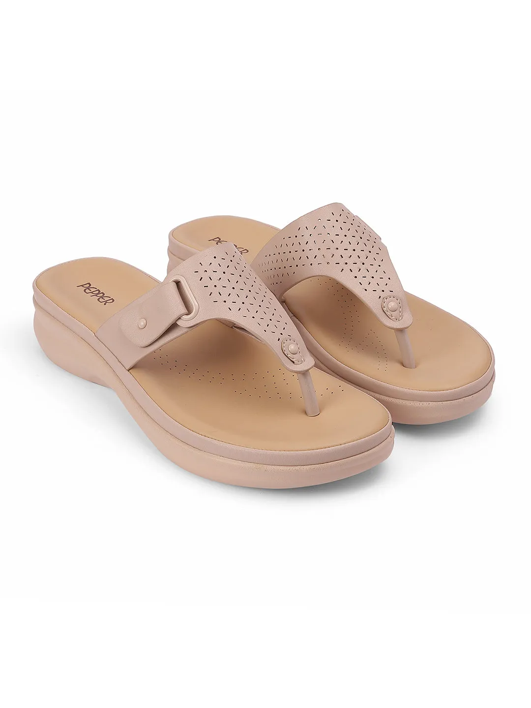 T-strap Flat Sandals