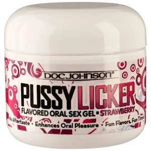 Tantalizing Delight: Indulge in Strawberry Bliss with Pussy Licker Strawberry Lube 2 Oz