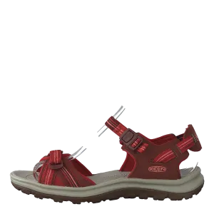 Terradora Ii Open Toe Sandal Dark Red/coral