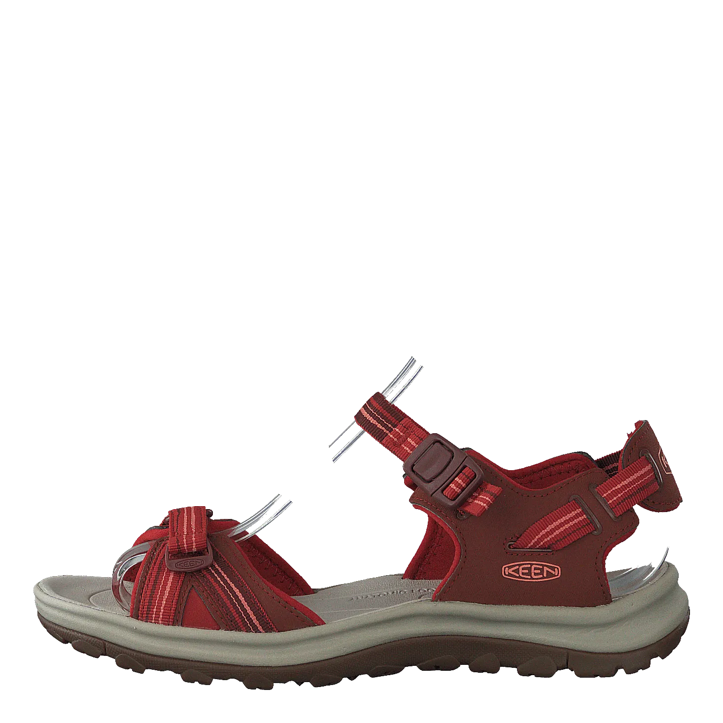 Terradora Ii Open Toe Sandal Dark Red/coral