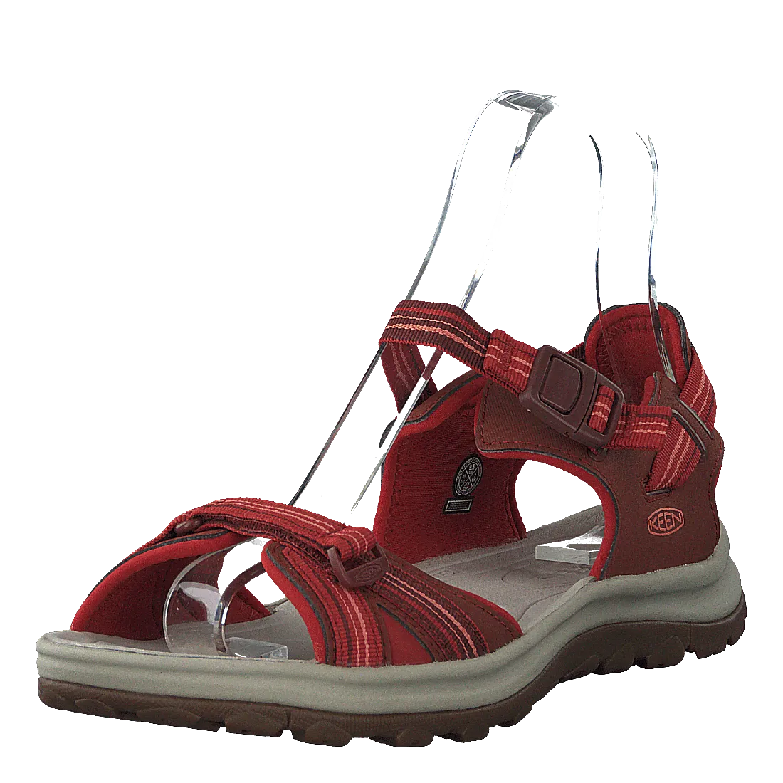 Terradora Ii Open Toe Sandal Dark Red/coral