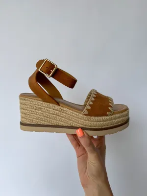 Tessa Tan Platform Wedge Sandal
