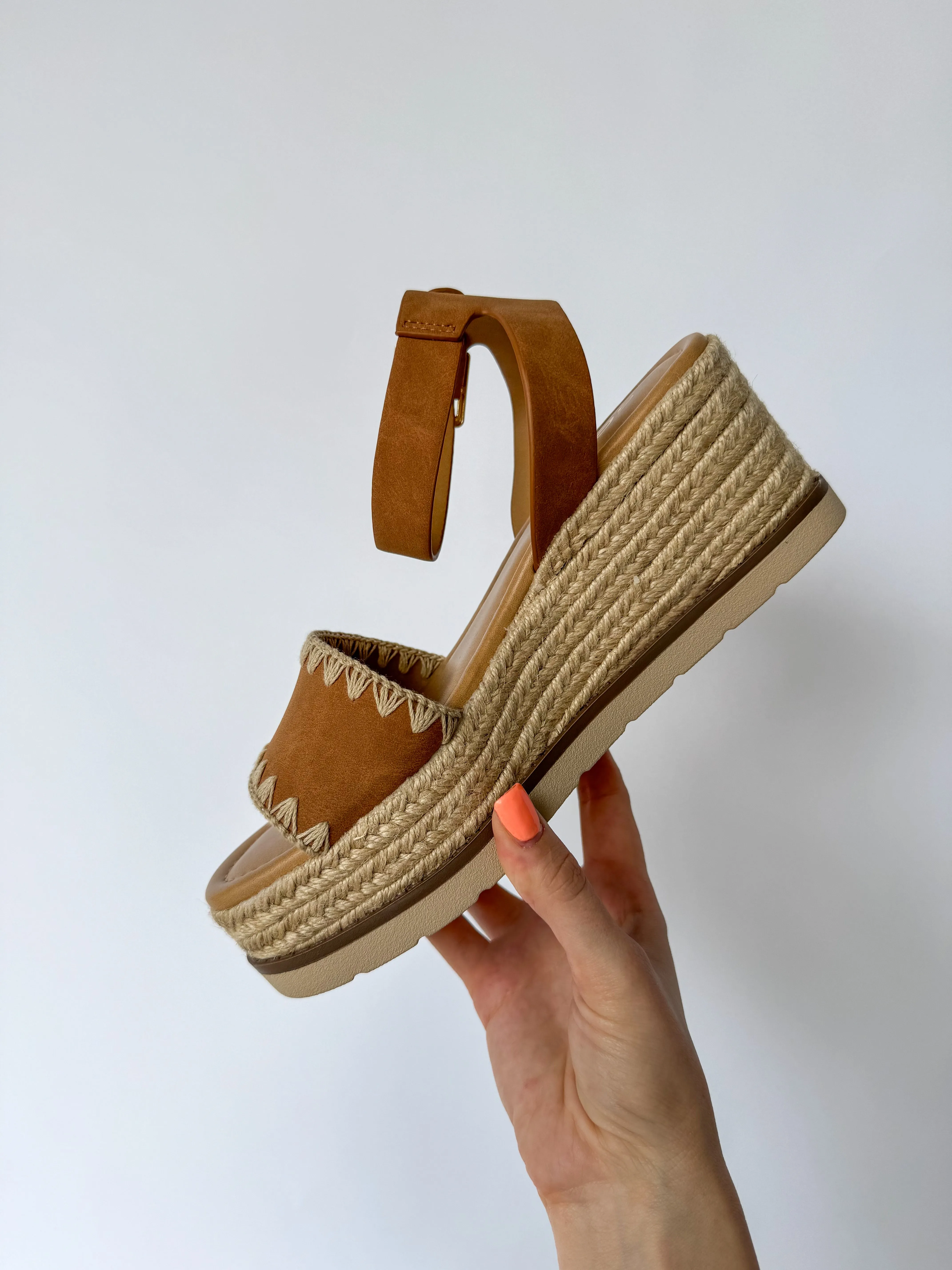 Tessa Tan Platform Wedge Sandal