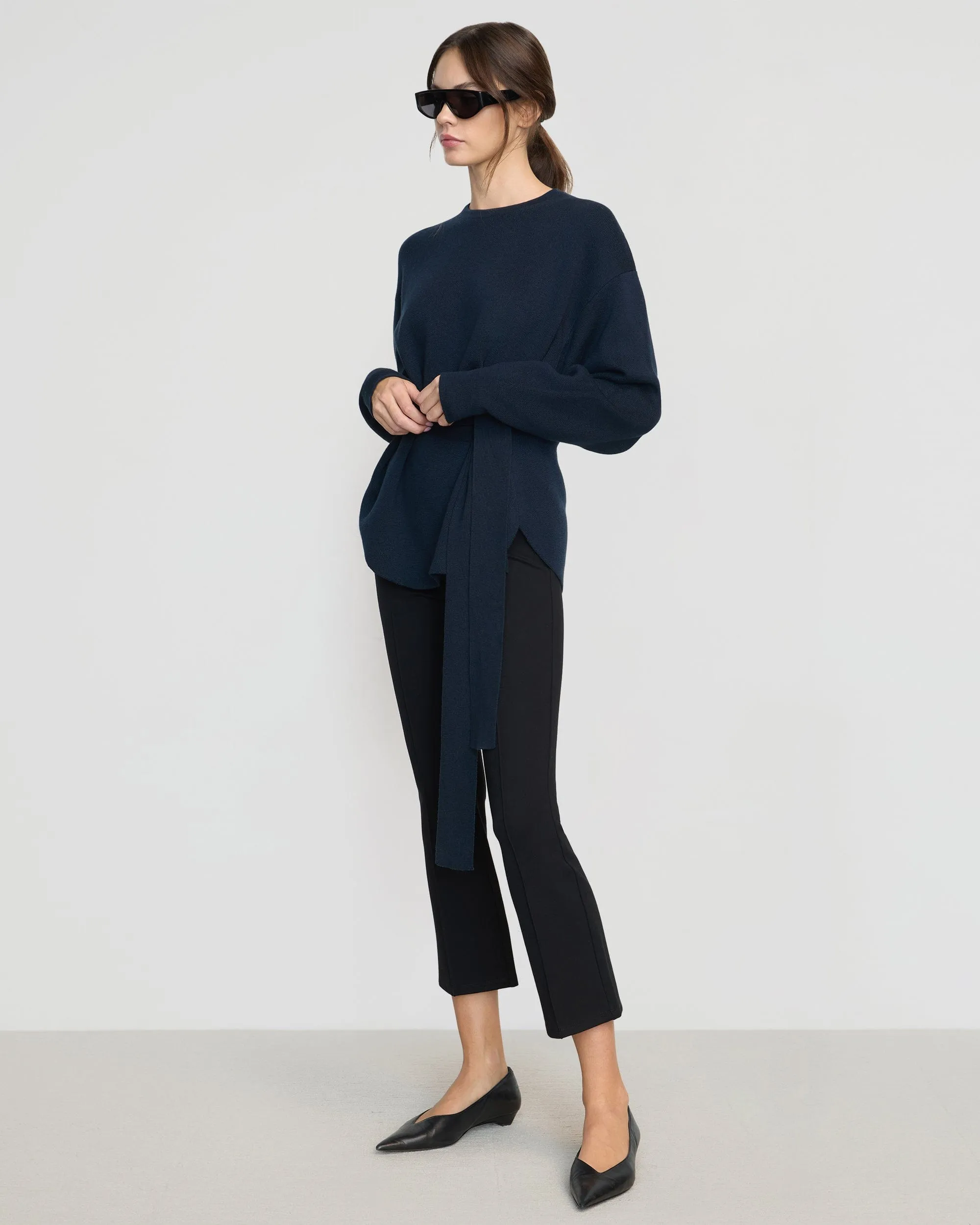 Tez Kick-Flare Ponte Stretch Pant