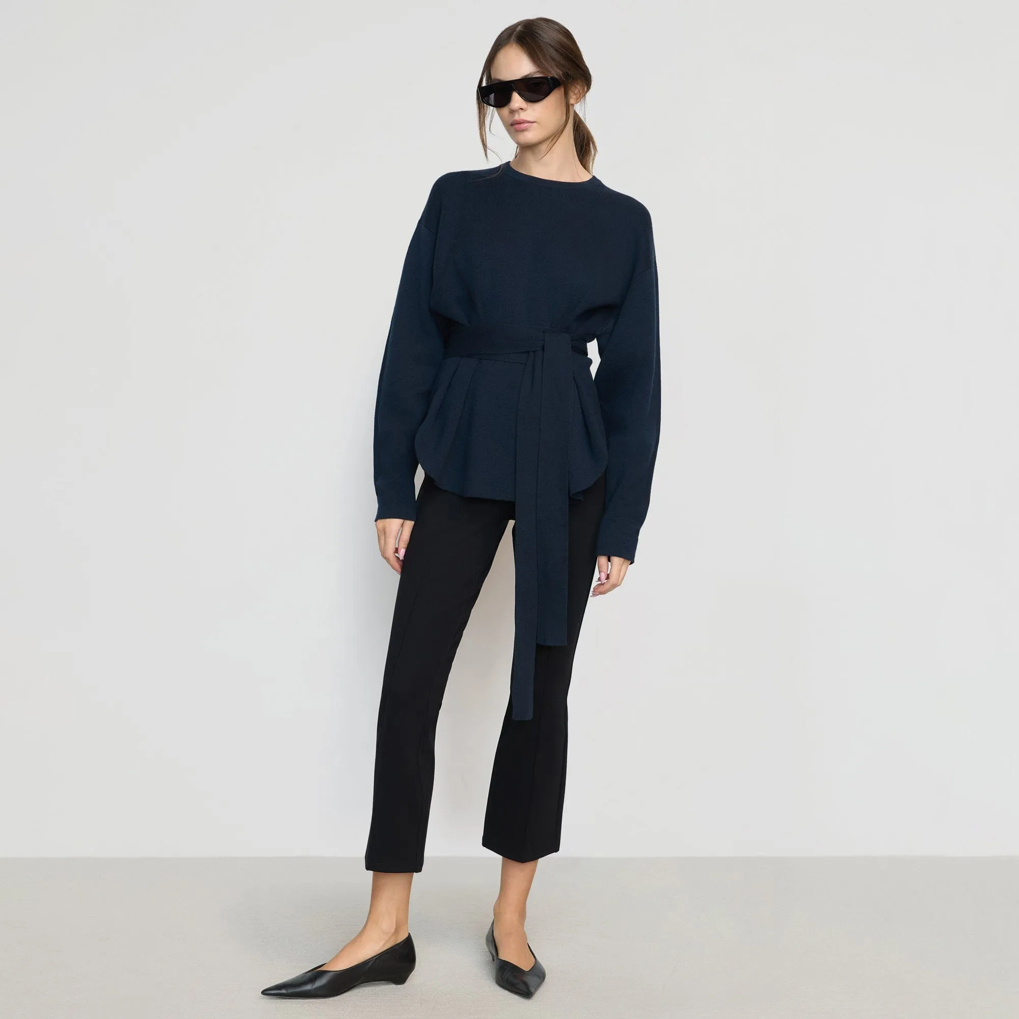 Tez Kick-Flare Ponte Stretch Pant