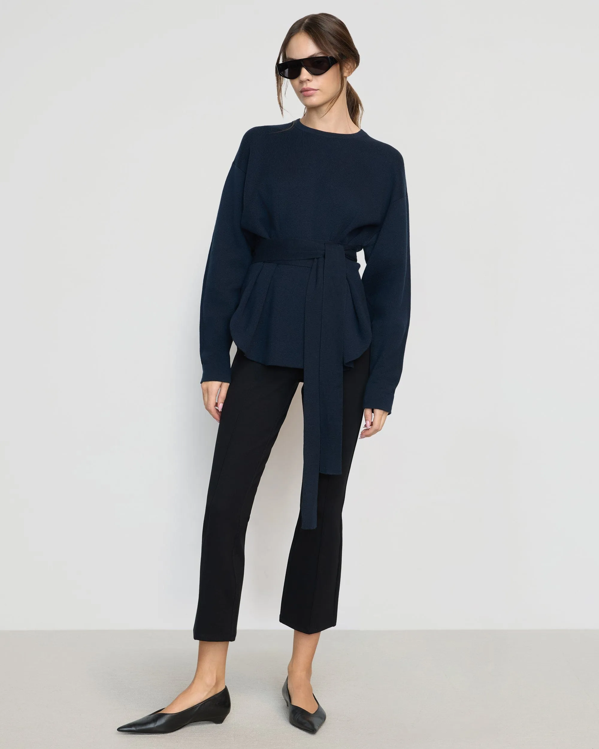 Tez Kick-Flare Ponte Stretch Pant