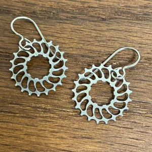 Titanium Boone Titanium Cog Earrings
