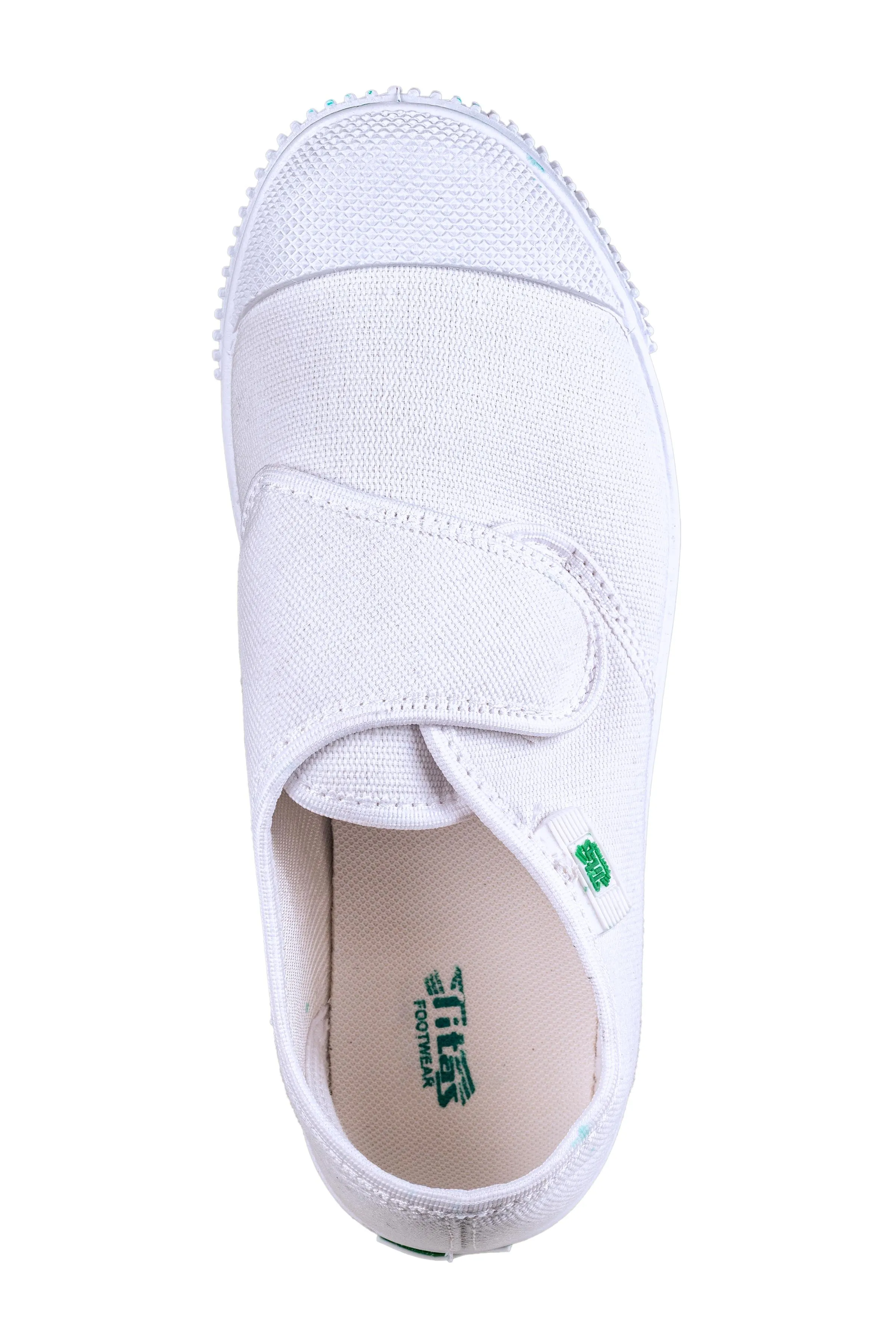 Titas Children White Canvas School Shoe (9 Years & above)