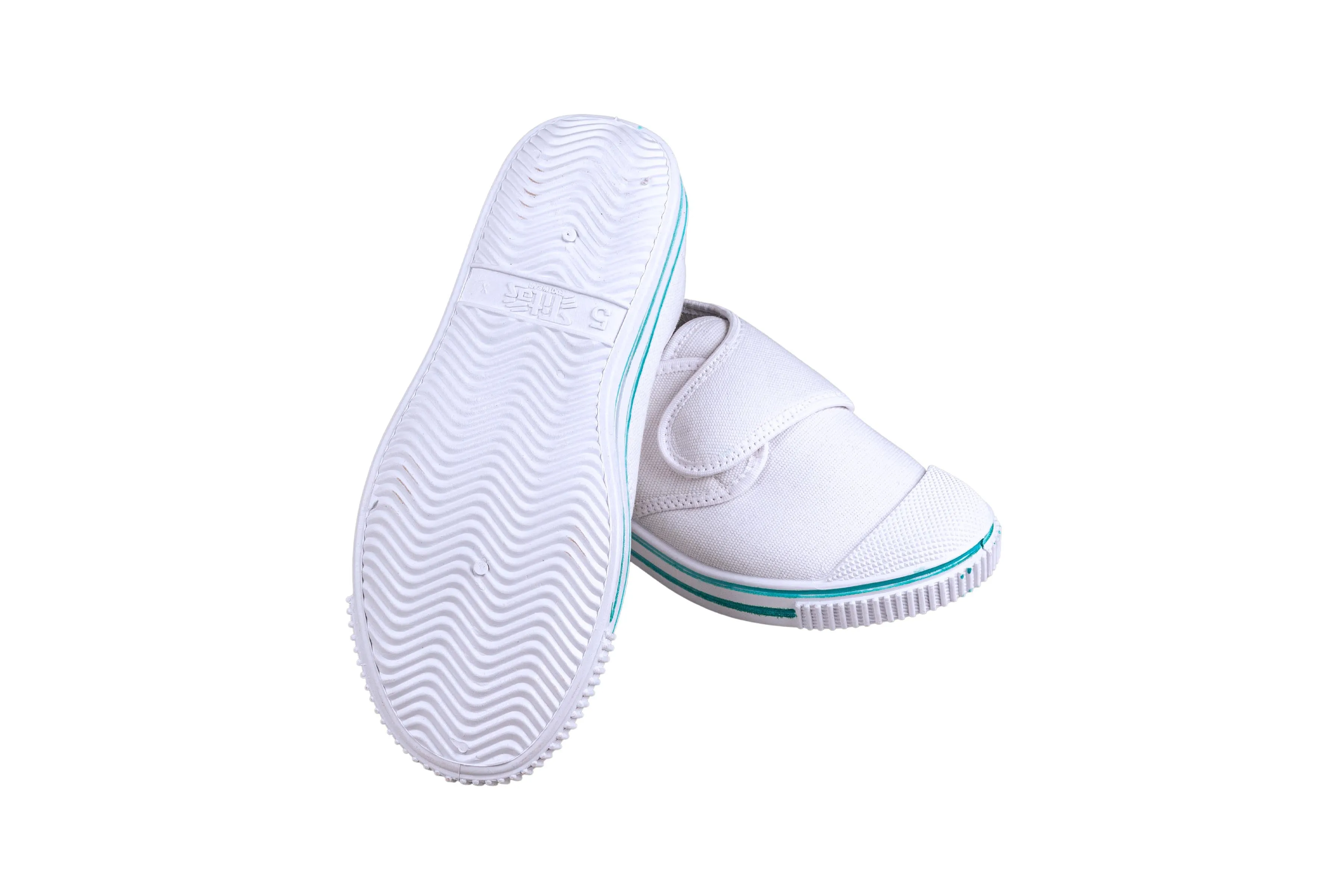 Titas Children White Canvas School Shoe (9 Years & above)