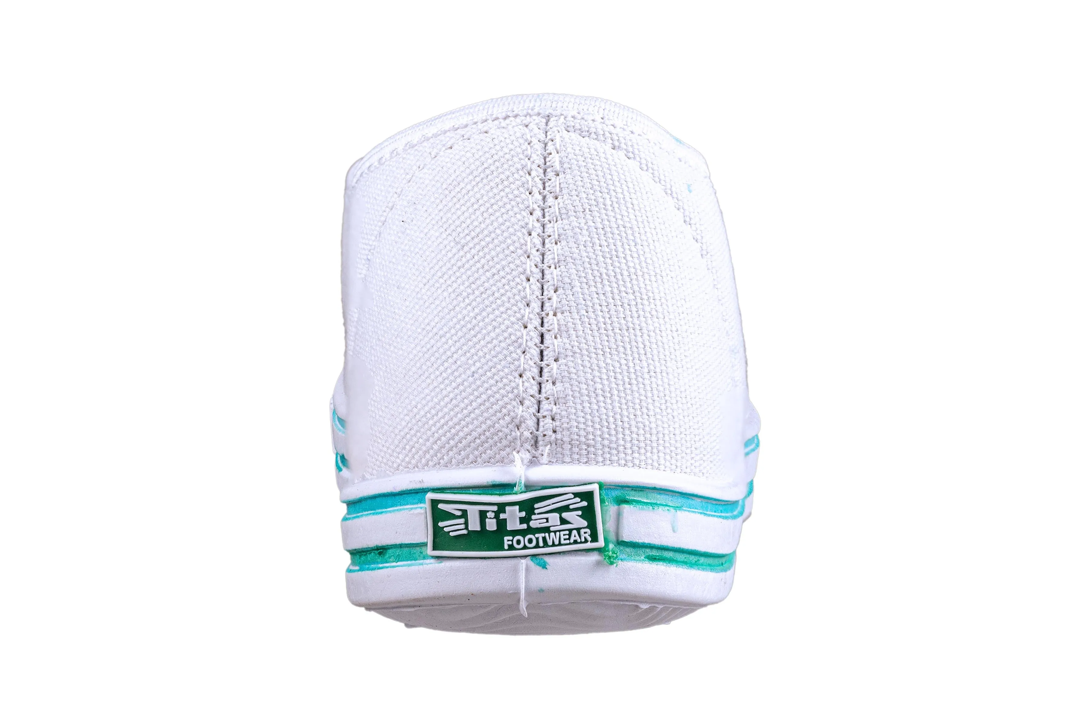 Titas Children White Canvas School Shoe (9 Years & above)
