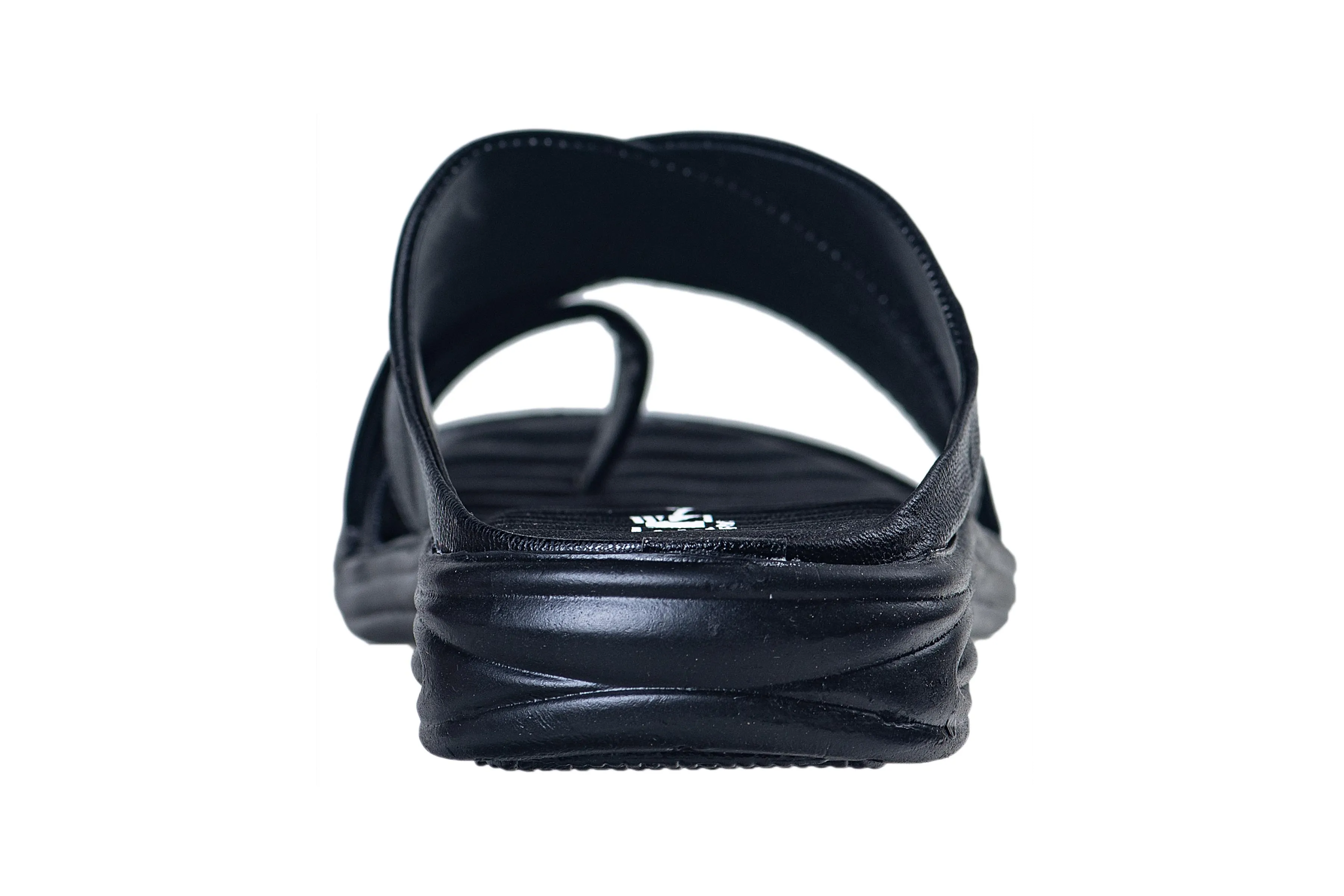 Titas Gents Black Chappal