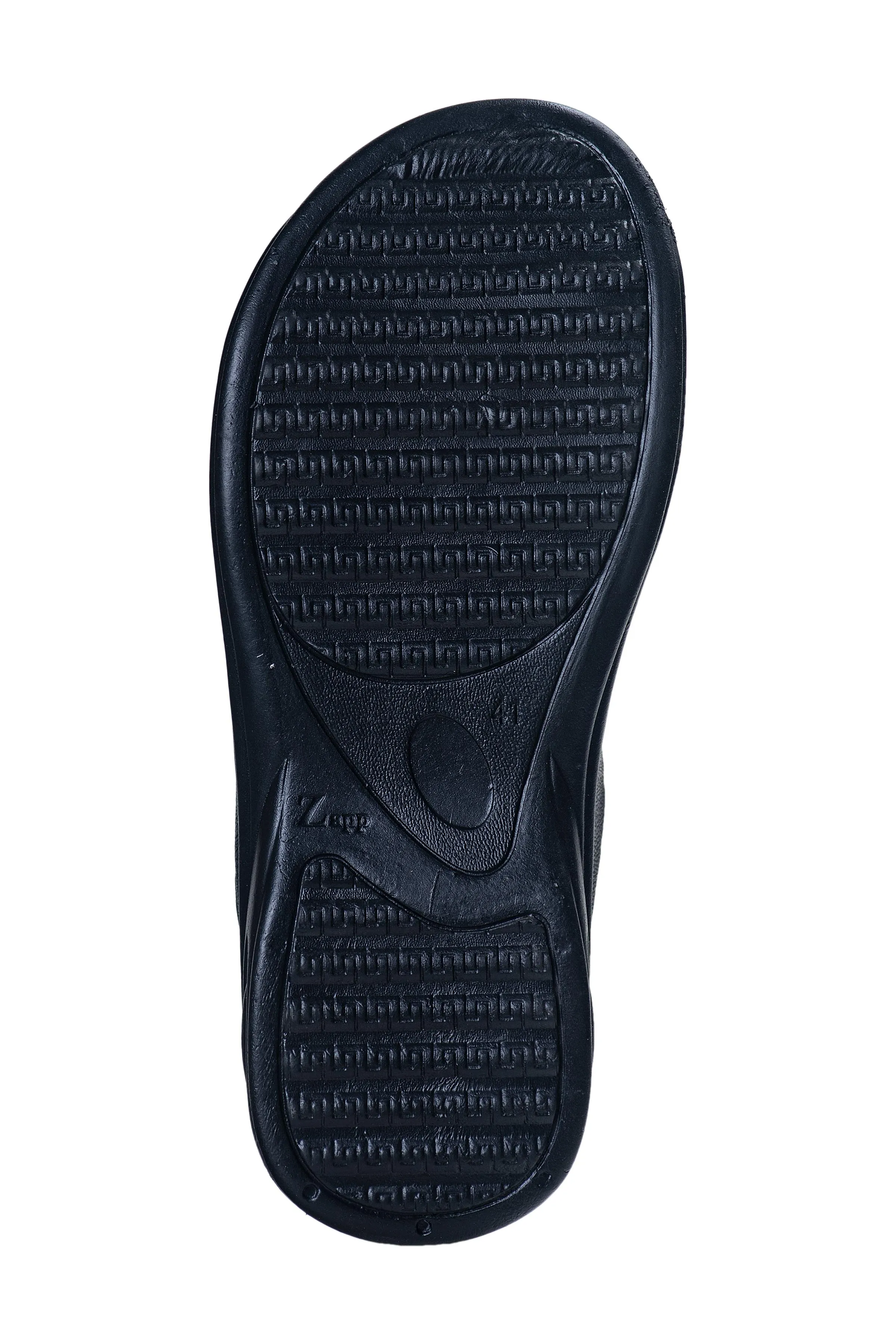 Titas Gents Black Chappal