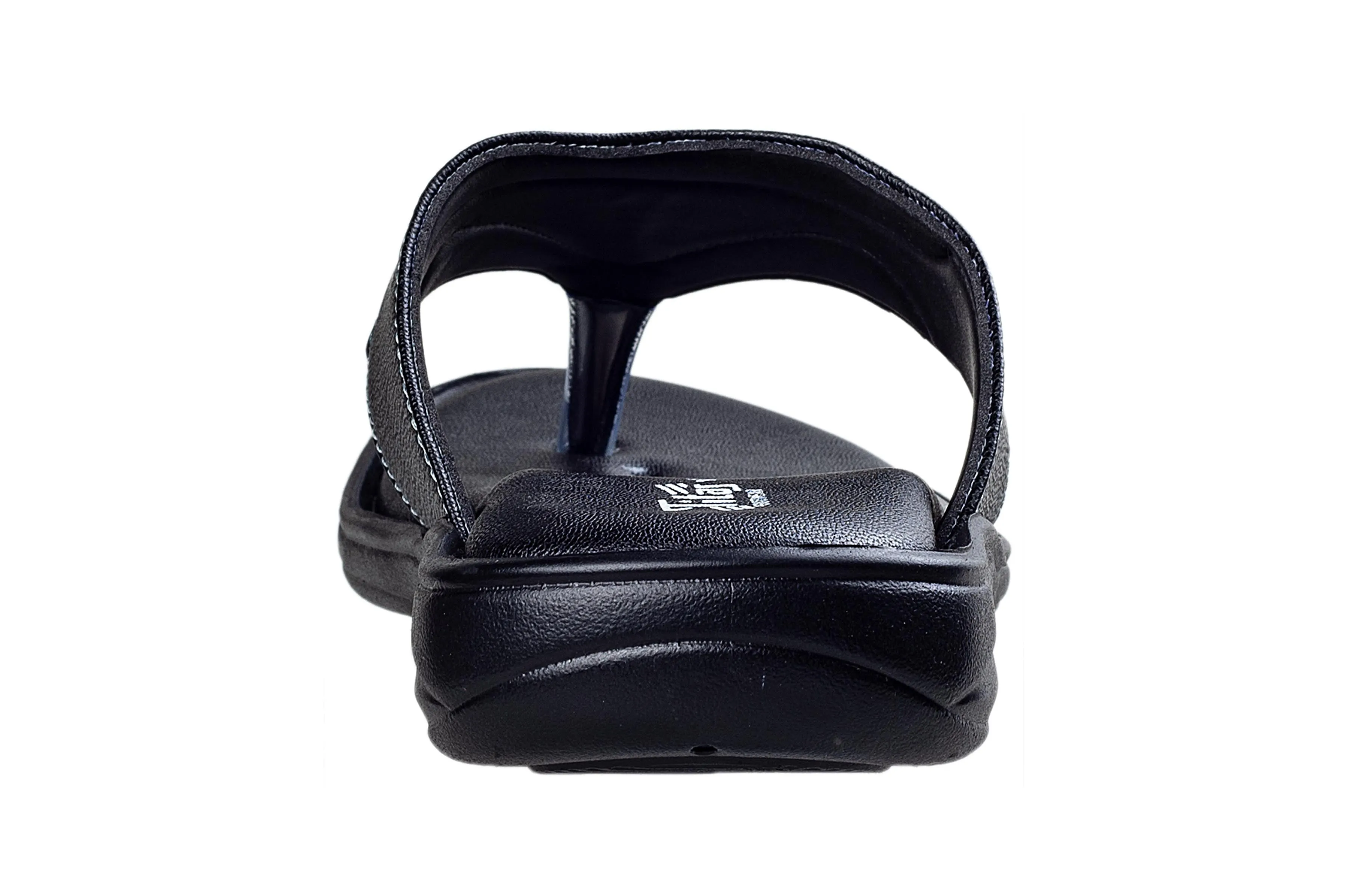 Titas Gents Black / Grey Chappal