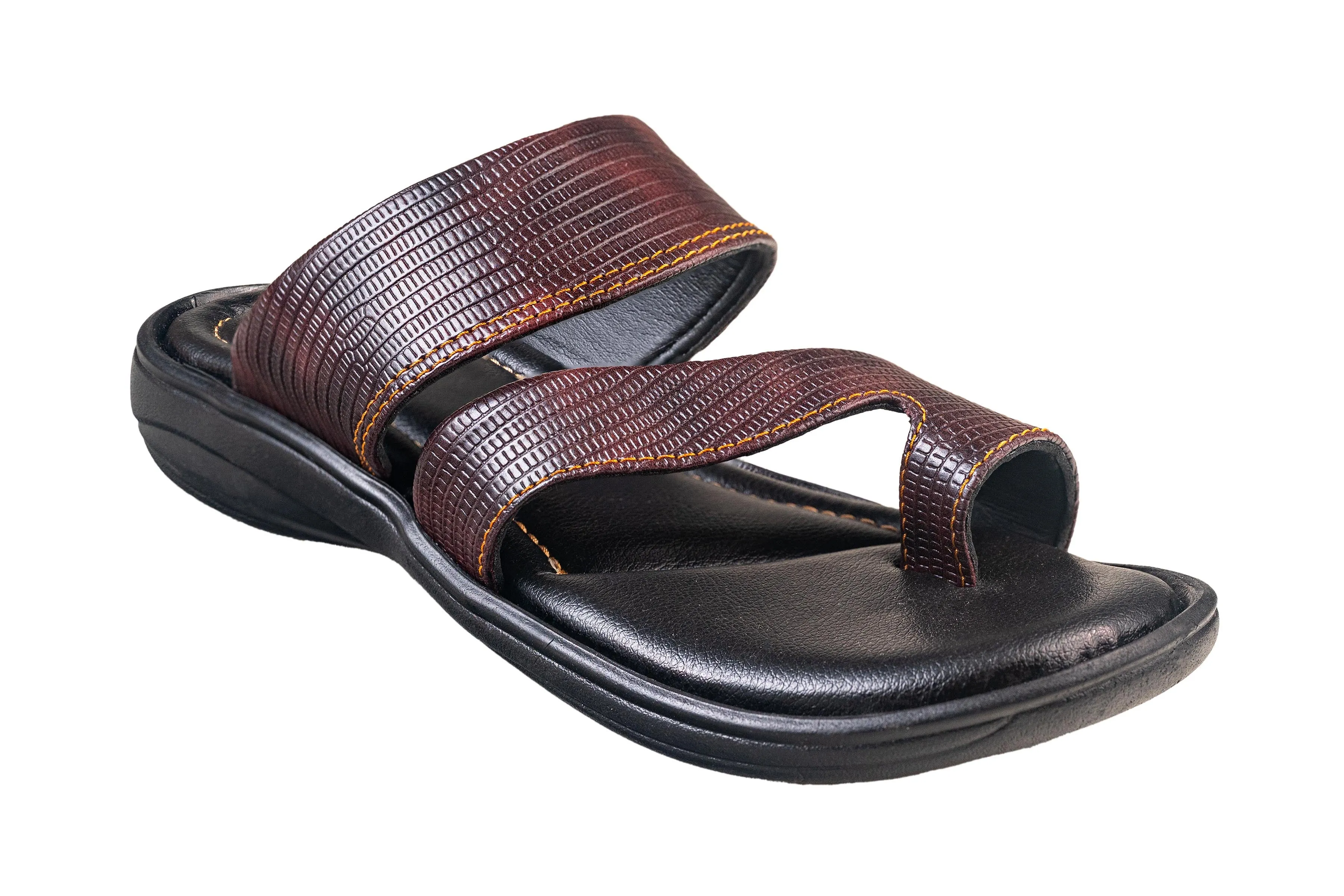 Titas Gents Brown Chappal (Gs C 250101)