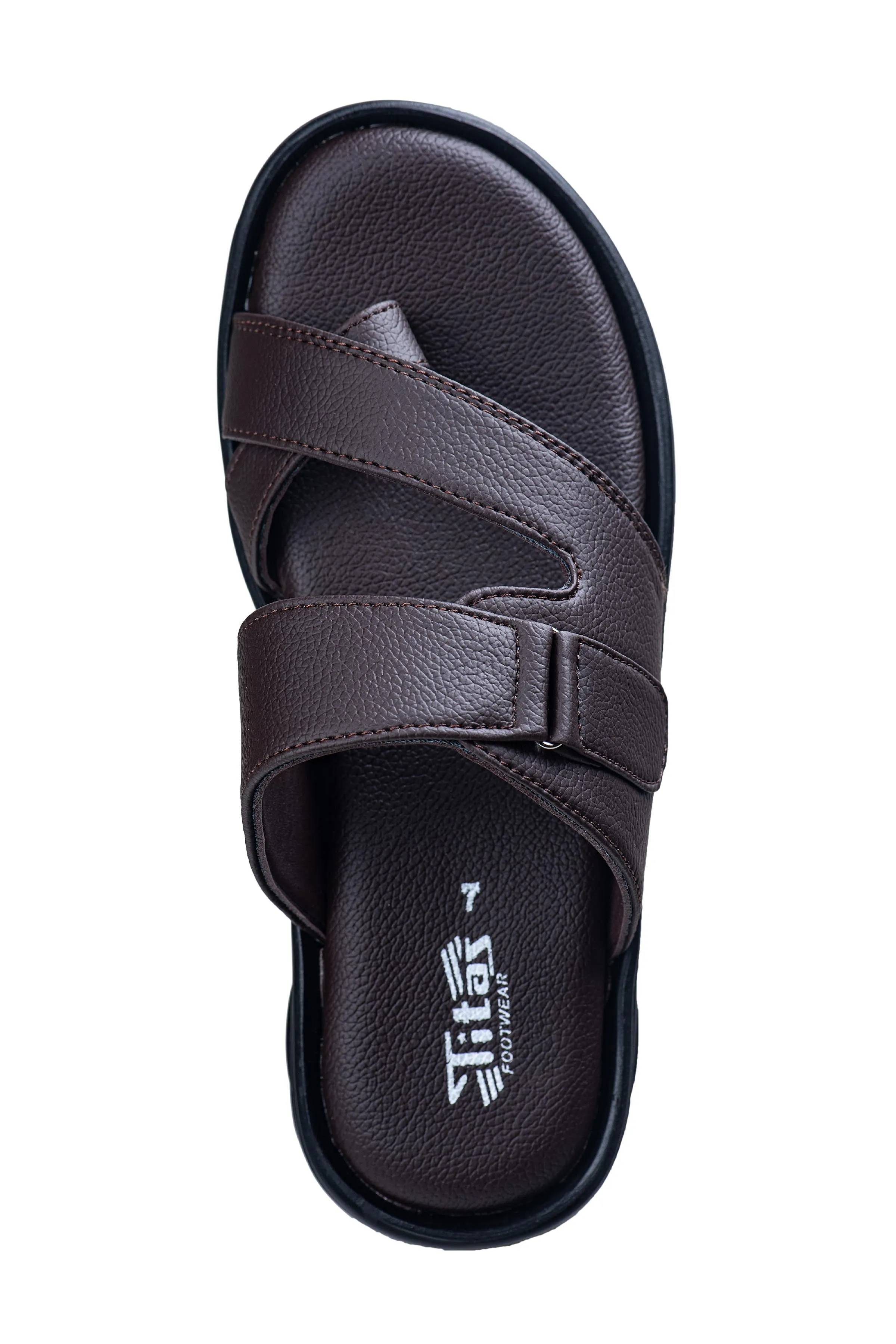 Titas Gents Brown Chappal