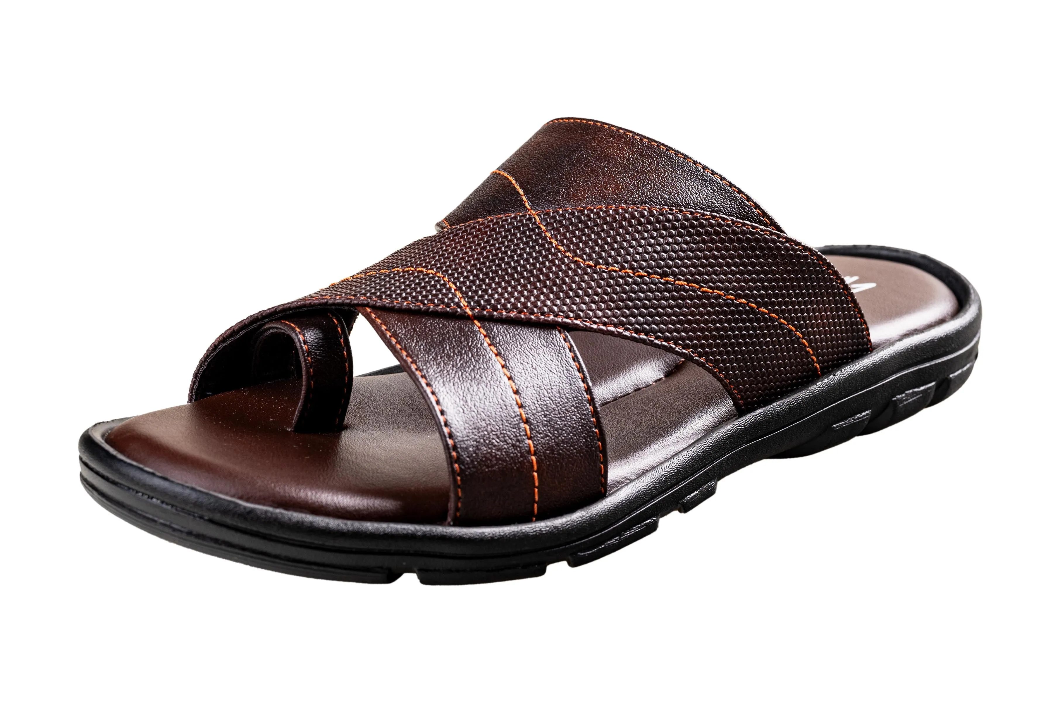 Titas Gents Brown Chappal