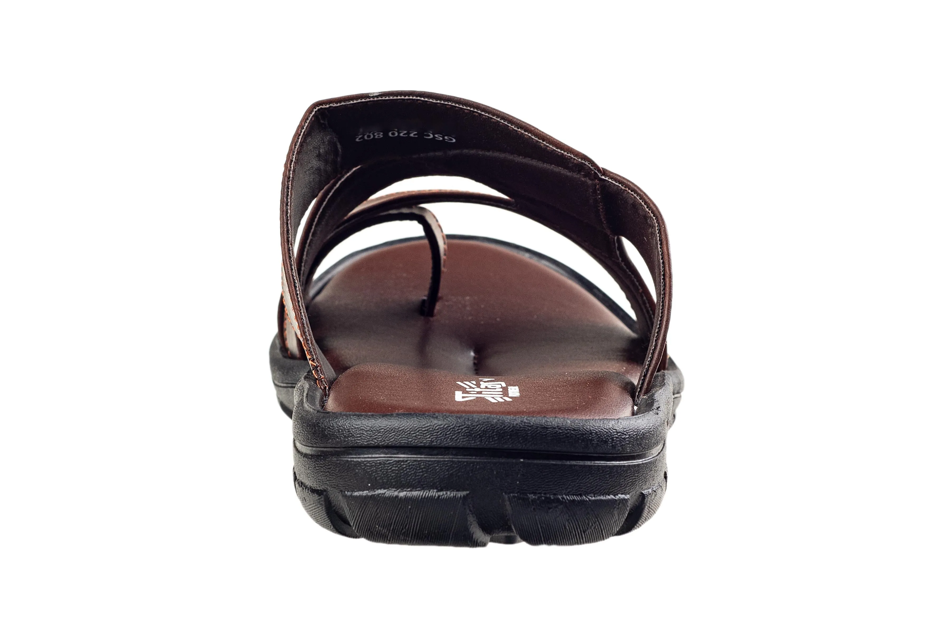 Titas Gents Dark Tan Chappal