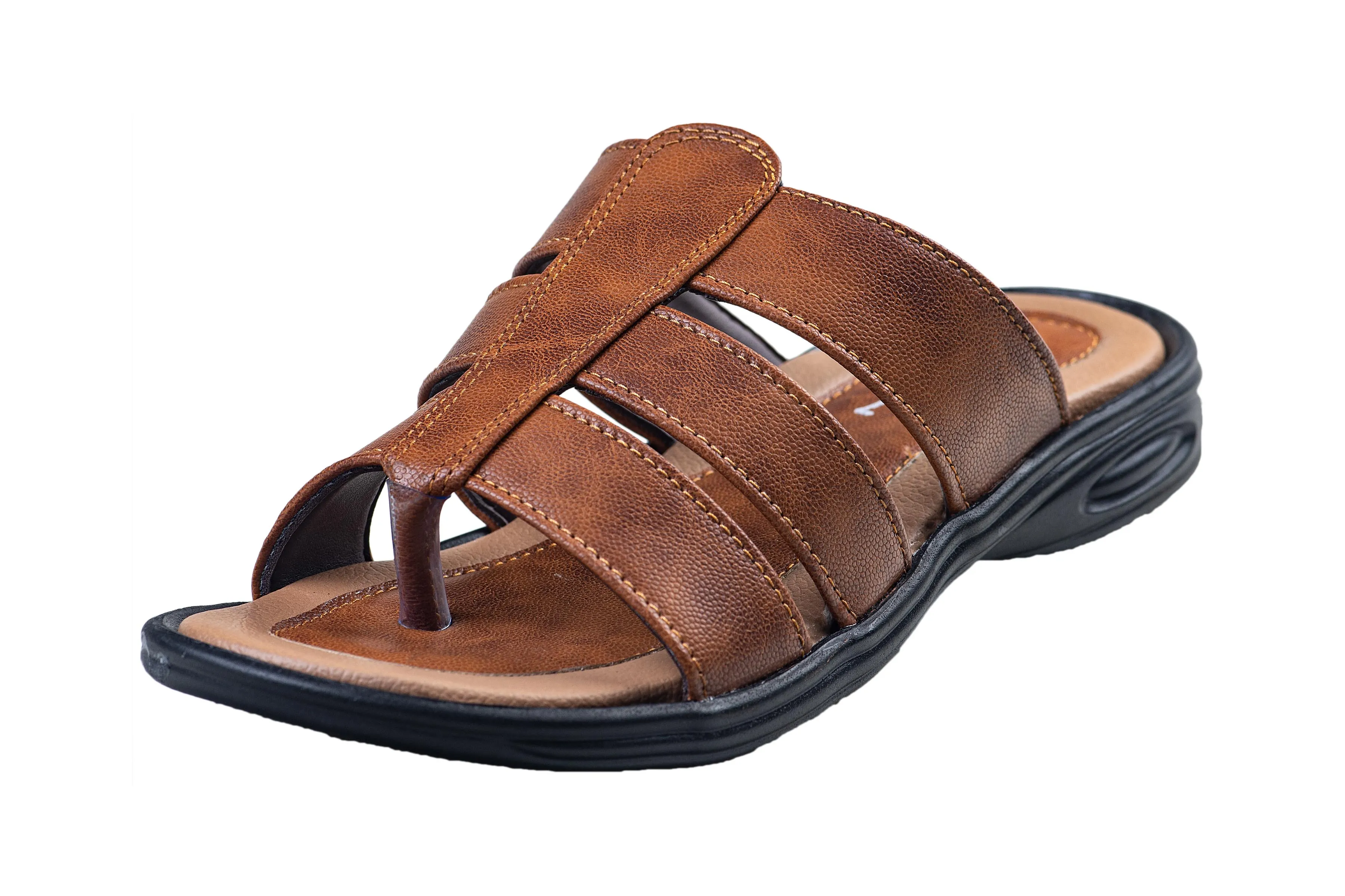 Titas Gents Tan Chappal