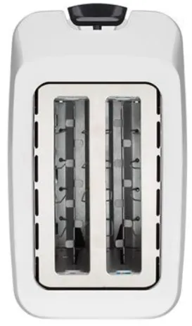 Toaster 2 Slice Plastic White 7 Heat Settings 700W "Eco"