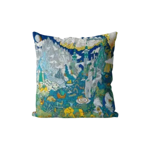 Utopia City Printed Throw Pillow Cover