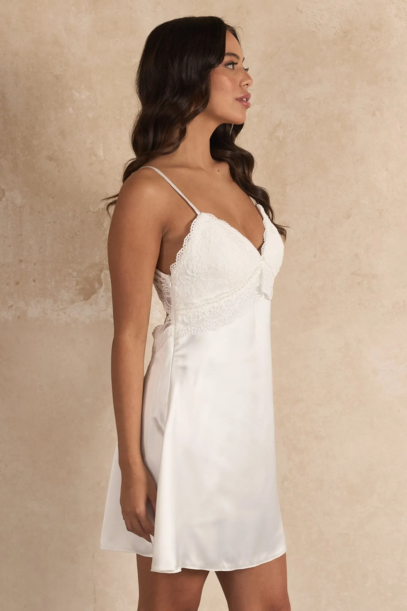 Venice Short Bridal Slip Dress